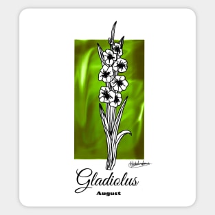 August birth flower - gladiolus Sticker
